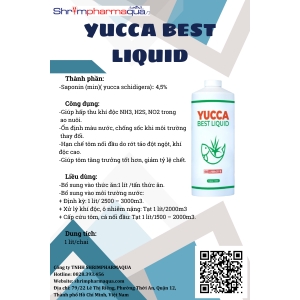 Yucca Best Liquid – Yucca hấp thu khí độc, sạch nước ao nuôi và cấp cứu tôm cá nổi đầu